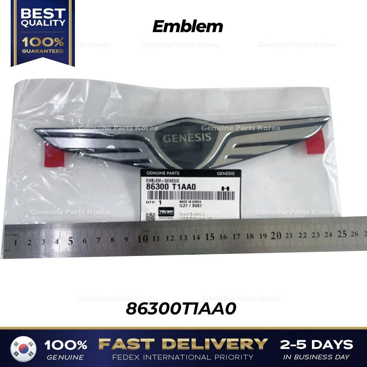 ⭐Genuine⭐ Emblem 86300T1AA0 for Hyundai Genesis G80 RG3