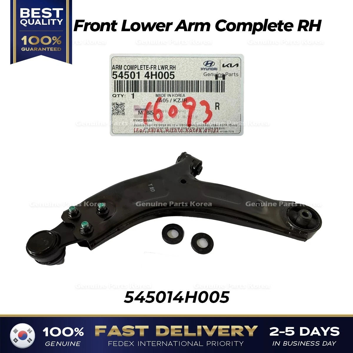 ⭐Genuine⭐ Front Lower Arm Complete RH 545014H005 for Hyundai H1 Grand Starex