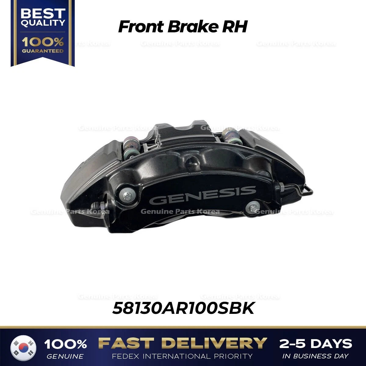 ⭐Genuine⭐ Front Brake RH 58130AR100SBK for Hyundai Genesis GV70