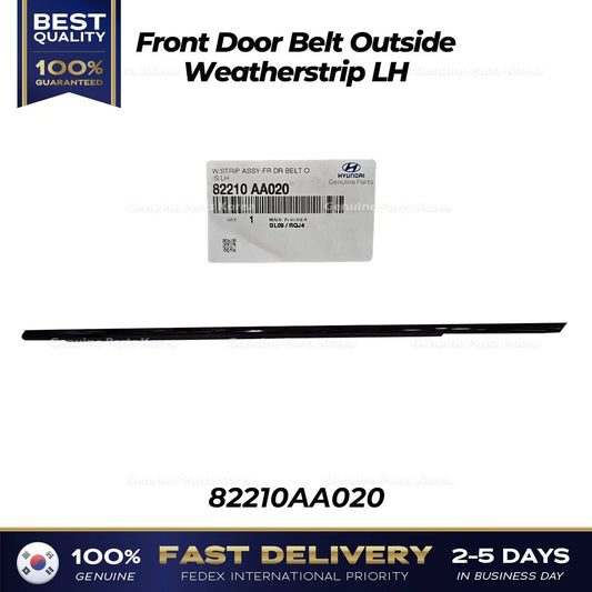⭐Genuine⭐ Front Door Belt Outside Weatherstrip LH 82210AA020 for Hyundai Elantra
