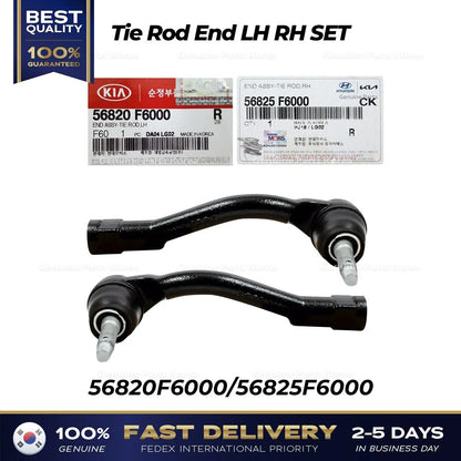 Genuine Tie Rod End LH RH SET 56820F6000 56825F6000 for Kia Cadenza