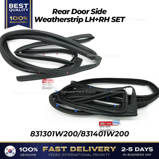 ⭐Genuine⭐ Rear Door Side Weatherstrip LH RH SET for Kia Rio