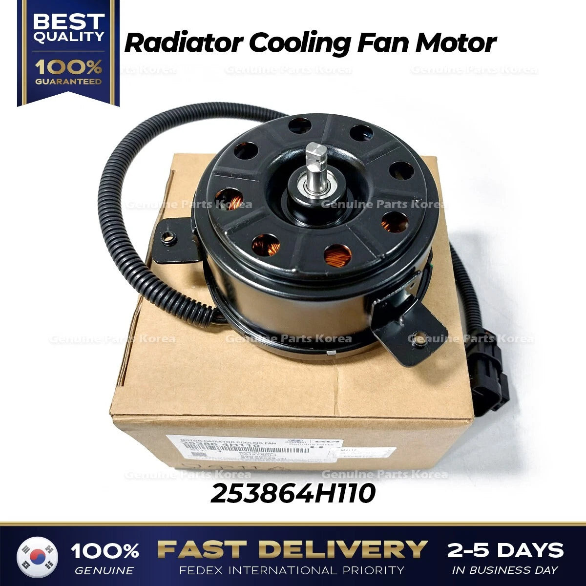 ⭐Genuine⭐ Radiator Cooling Fan Motor 253864H110 for Hyundai H1