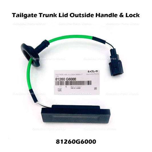 ⭐Genuine⭐ Tailgate Trunk Lid Outside Handle & Lock 81260G6000 for Hyundai Kia