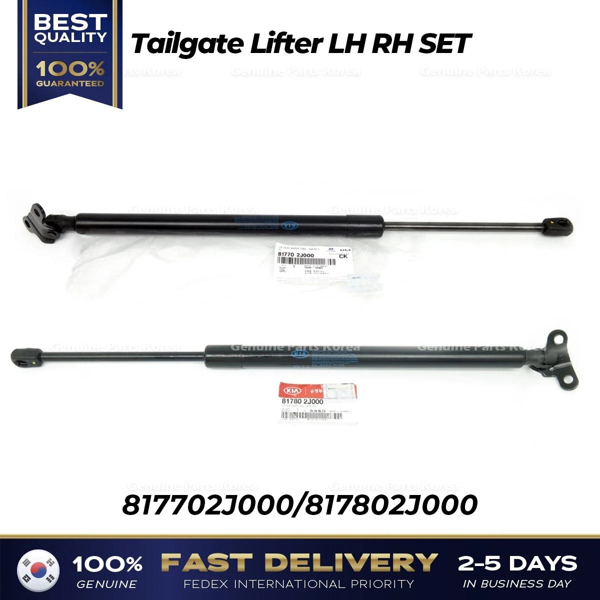 ⭐Genuine⭐ Tailgate Lifter LH RH SET 817702J000 817802J000 for Kia Borrego