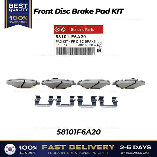 ⭐Genuine⭐ Front Disc Brake Pad KIT 58101F6A20 for Hyundai Azera Kia Cadenza