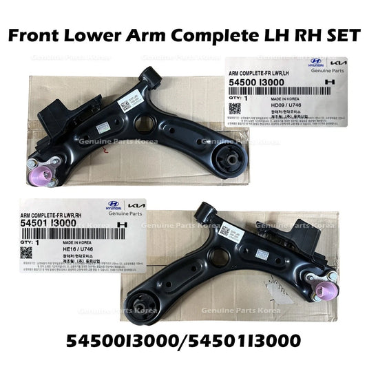 ⭐Genuine⭐ Front Lower Arm Complete LH RH SET 54500I3000 54501I3000 for Kona N