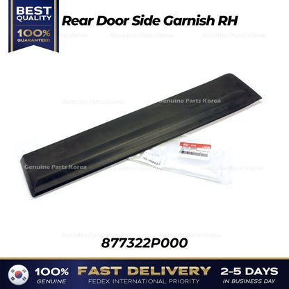 Genuine Rear Door Side Garnish RH 877322P000 for Kia Sorento