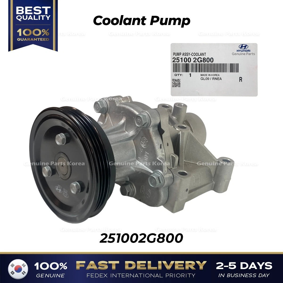 ⭐Genuine⭐ Coolant Pump 251002G800 for Hyundai Sonata Hybrid Kia Optima Hybrid
