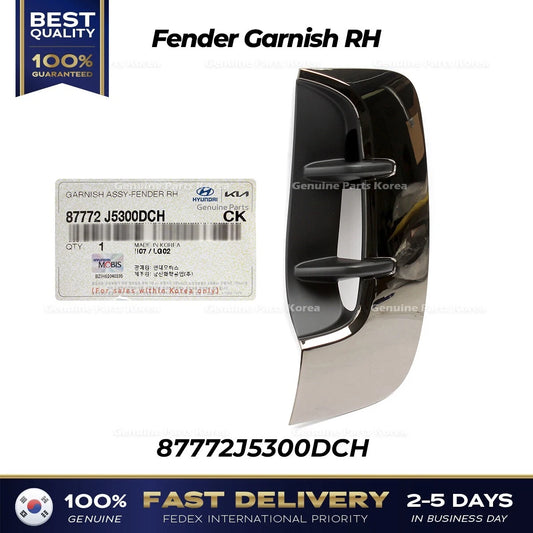 ⭐Genuine⭐ Fender Garnish RH 87772J5300DCH for Kia Stinger