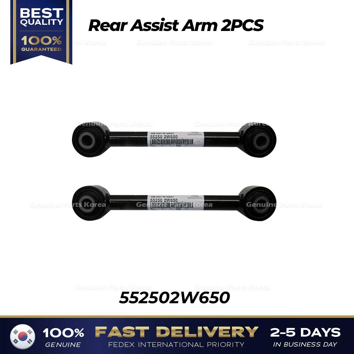 ⭐Genuine⭐ Rear Assist Arm 2PCS 552502W650 for Hyundai Santa Fe