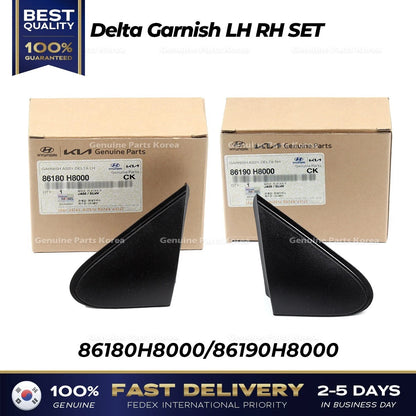 Genuine Delta Garnish LH RH SET 86180H8000 86190H8000 for Kia Rio