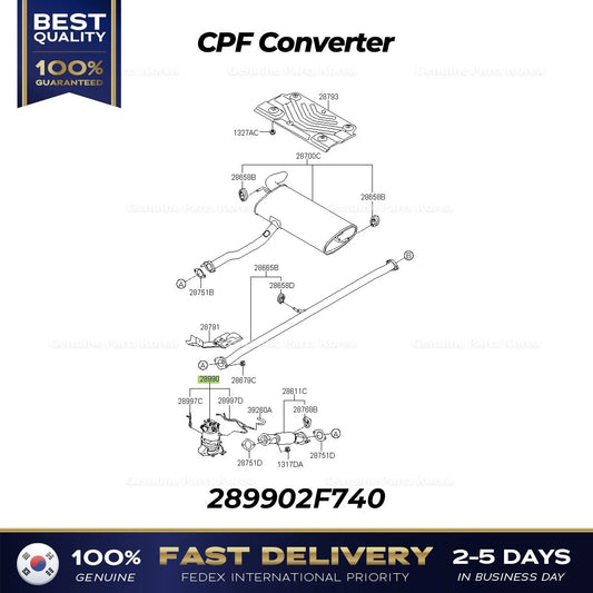 ⭐Genuine⭐ CPF Converter 289902F740 for Hyundai Tucson Kia Sportage