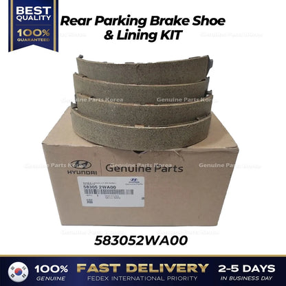 Genuine Rear Parking Brake Shoe & Lining KIT 583052WA00 for Hyundai Santa Fe