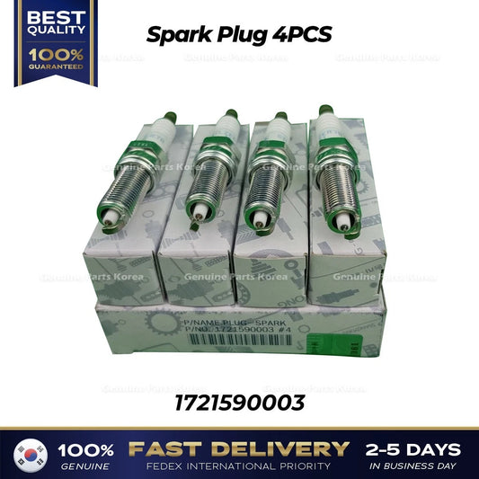 ⭐Genuine⭐ Spark Plug 4PCS 1721590003 for Ssangyong Tivoli
