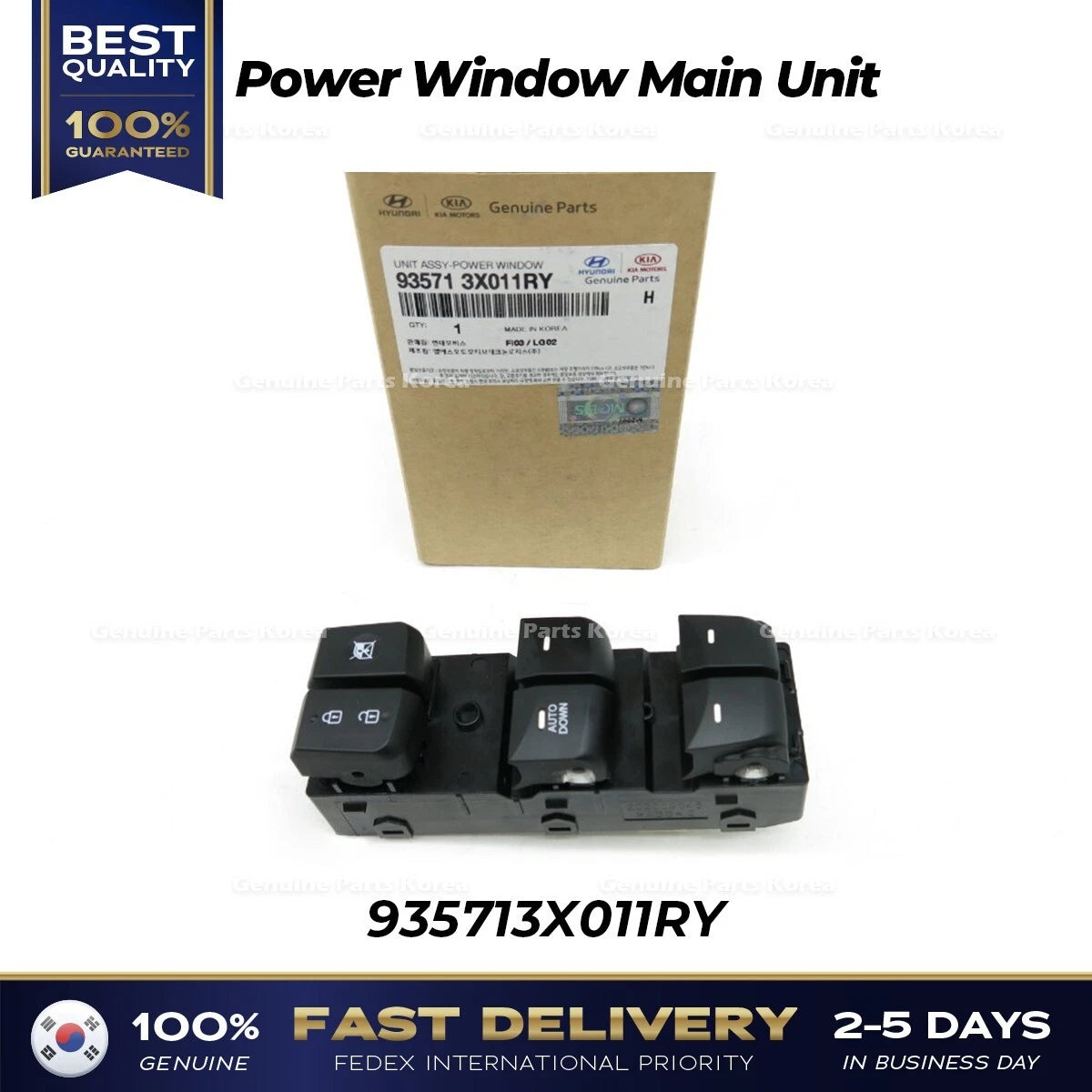 ⭐Genuine⭐ Power Window Main Unit 935713X011RY for Hyundai Elantra