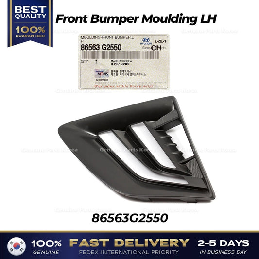 ⭐Genuine⭐ Front Bumper Moulding LH 86563G2550 for Hyundai Ioniq