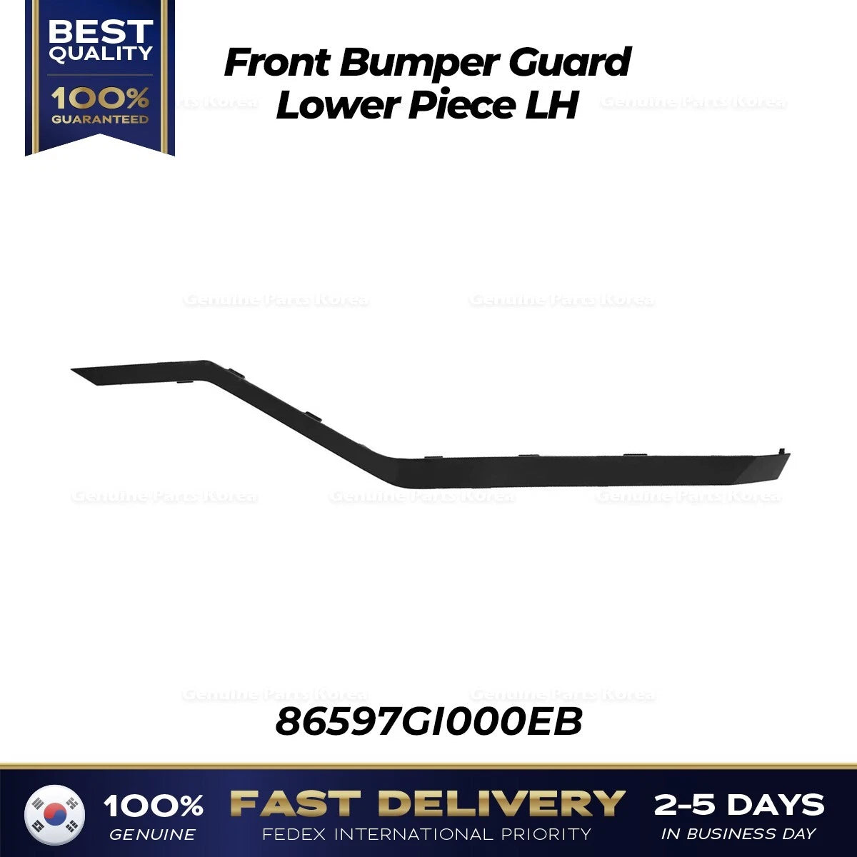 ⭐Genuine⭐ Front Bumper Guard Lower Piece LH 86597GI000EB for Hyundai Ioniq 5