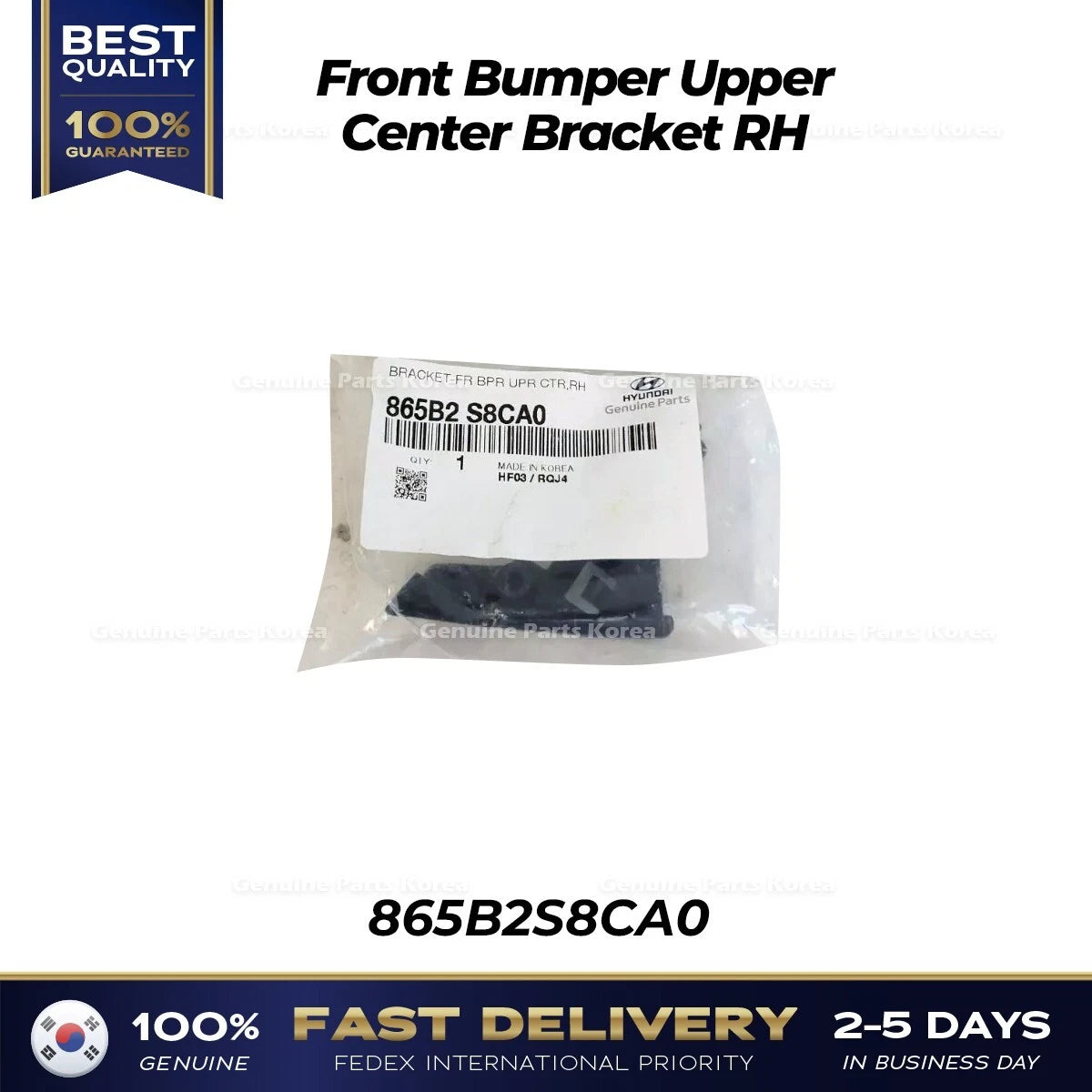 ⭐Genuine⭐ Front Bumper Upper Center Bracket RH 865B2S8CA0 for Hyundai Palisade