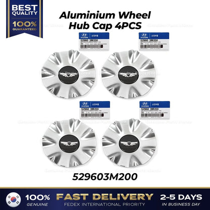 Genuine Aluminium Wheel Hub Cap 4PCS 529603M200 for Hyundai Genesis