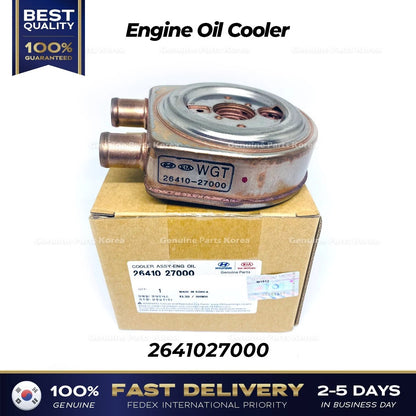 Genuine Engine Oil Cooler 2641027000 for Hyundai Tuscon Santa Fe Kia Sportage