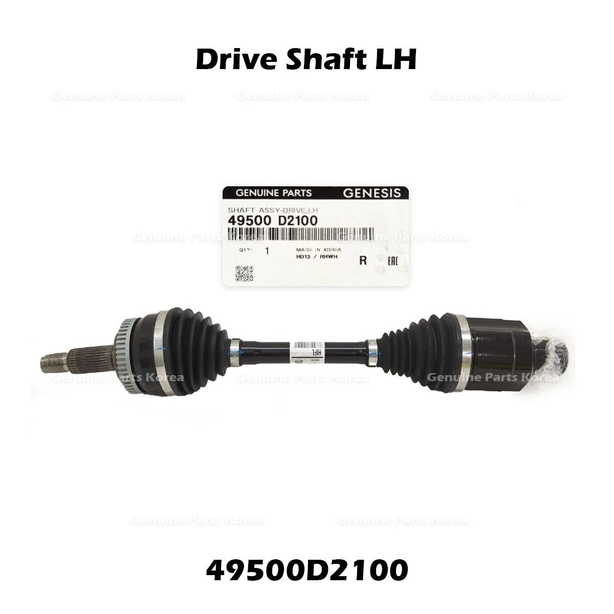 ⭐Genuine⭐ Drive Shaft LH 49500D2100 for Hyundai Genesis Kia K900