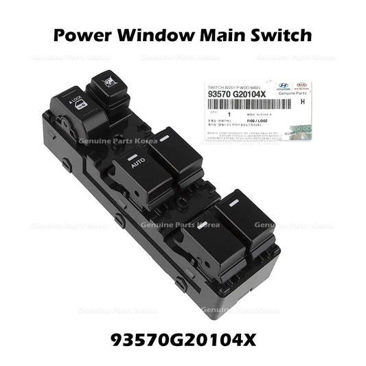 ⭐Genuine⭐ Power Window Main Switch 93570G20104X for Hyundai Ioniq