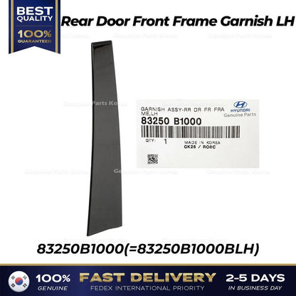 Genuine Rear Door Front Frame Garnish LH 83250B1000 for Hyundai Genesis