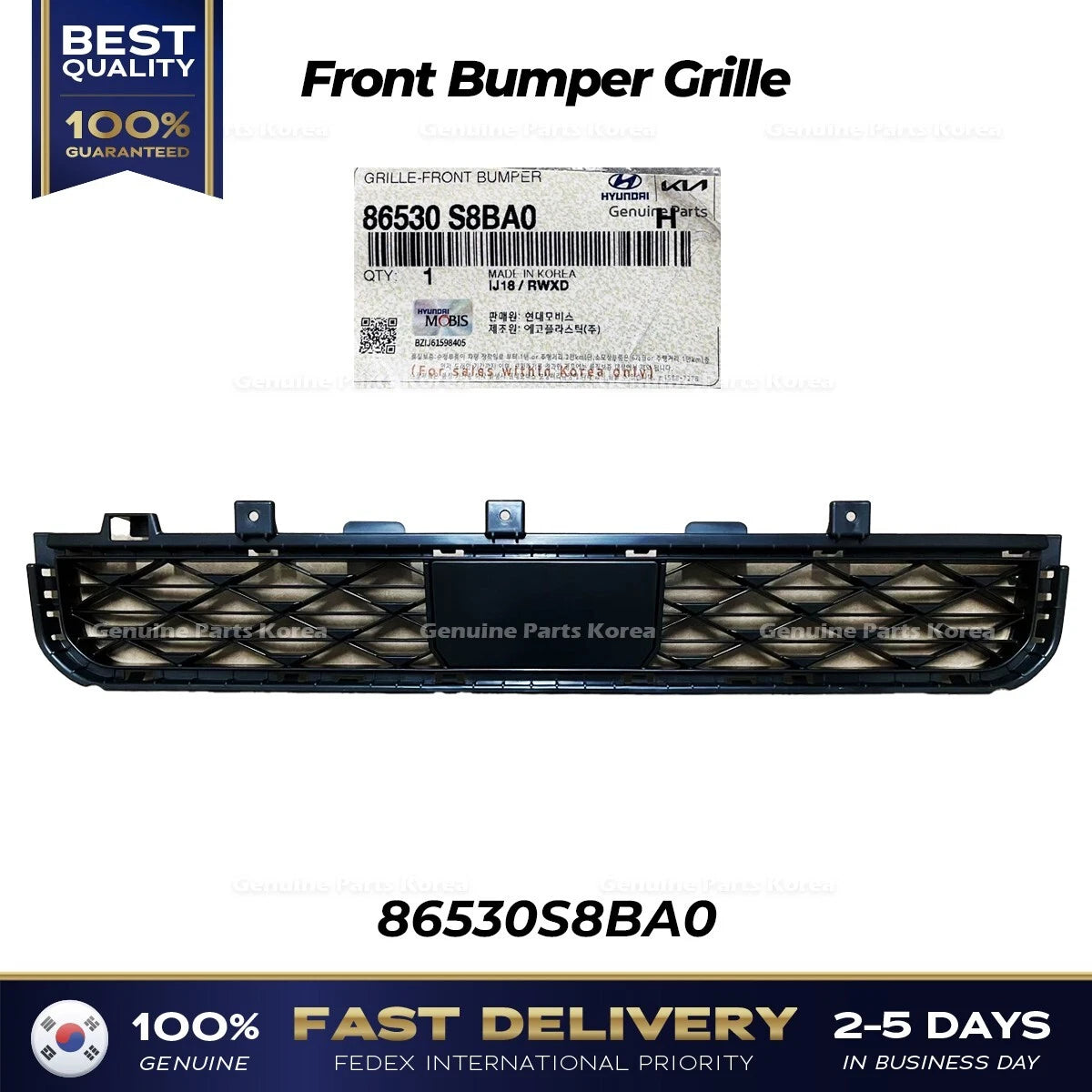 ⭐Genuine⭐ Front Bumper Grille 86530S8BA0 for Hyundai Palisade