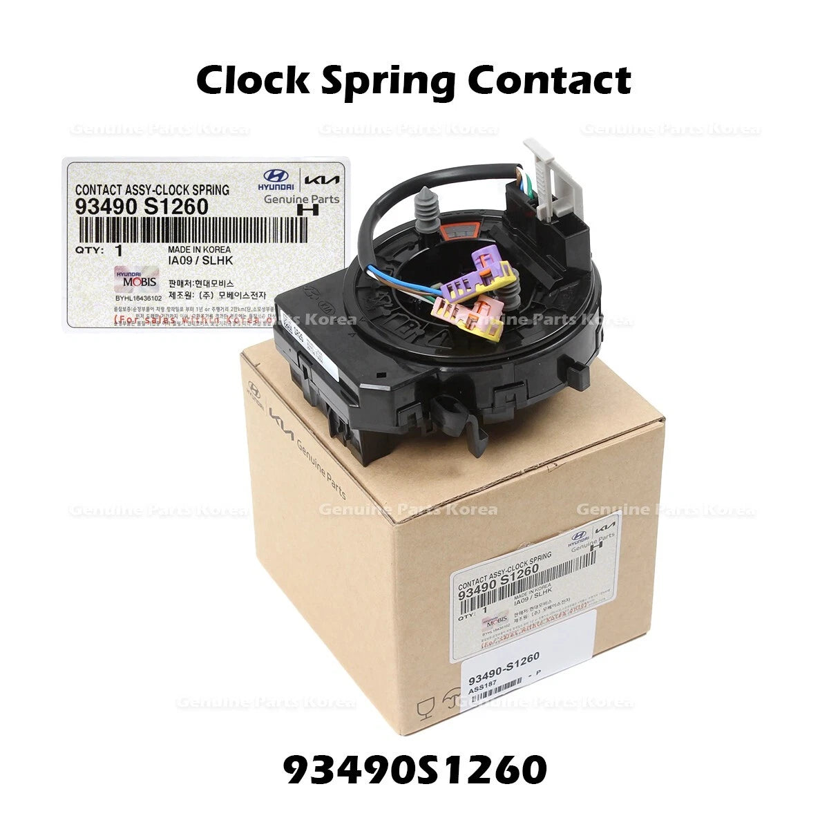 ⭐Genuine⭐ Clock Spring Contact 93490S1260 for Hyundai Palisade Santa Fe