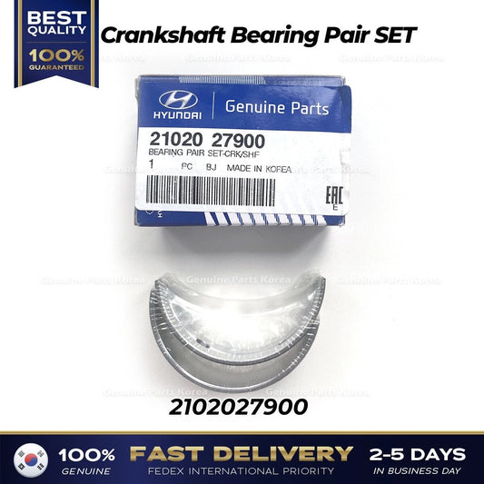 ⭐Genuine⭐ Crankshaft Bearing Pair SET 2102027900 for Hyundai Accent Sonata