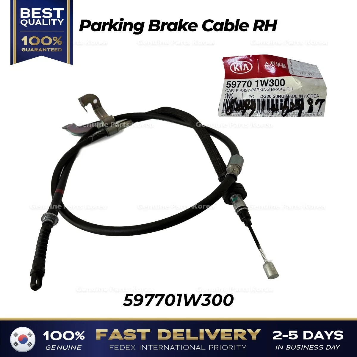 ⭐Genuine⭐ Parking Brake Cable RH 597701W300 for Kia Rio