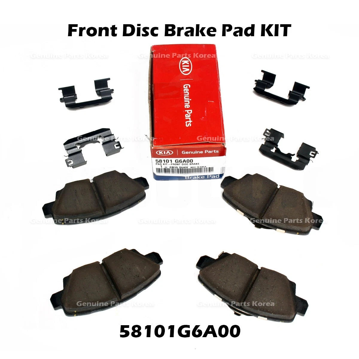 ⭐Genuine⭐ Front Disc Brake Pad KIT 58101G6A00 for Hyundai Casper Kia Picanto
