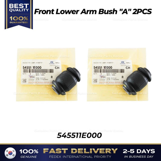 ⭐Genuine⭐ Front Lower Arm Bush "A" 2PCS 545511E000 for Hyundai Accent Kia Rio