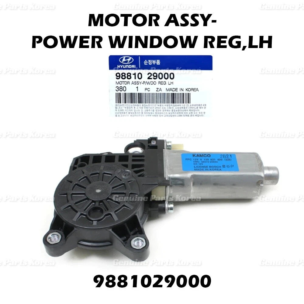 ⭐Genuine⭐ Power Window Regulator Motor LH 9881029000 for Sonata Elantra Optima