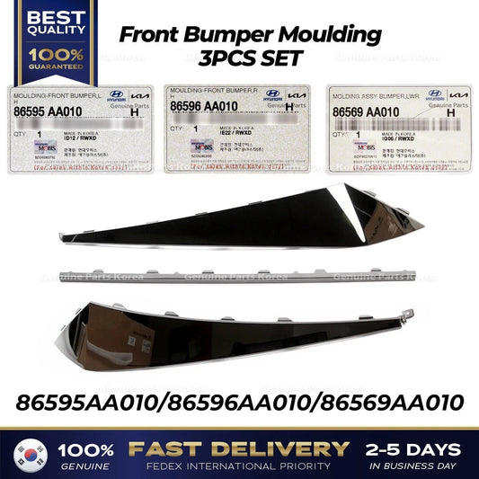 ⭐Genuine⭐ Front Bumper Moulding 3PCS SET for Hyundai Elantra