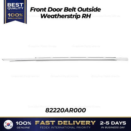 Genuine Front Door Belt Outside Weatherstrip RH 82220AR000 for Genesis GV70