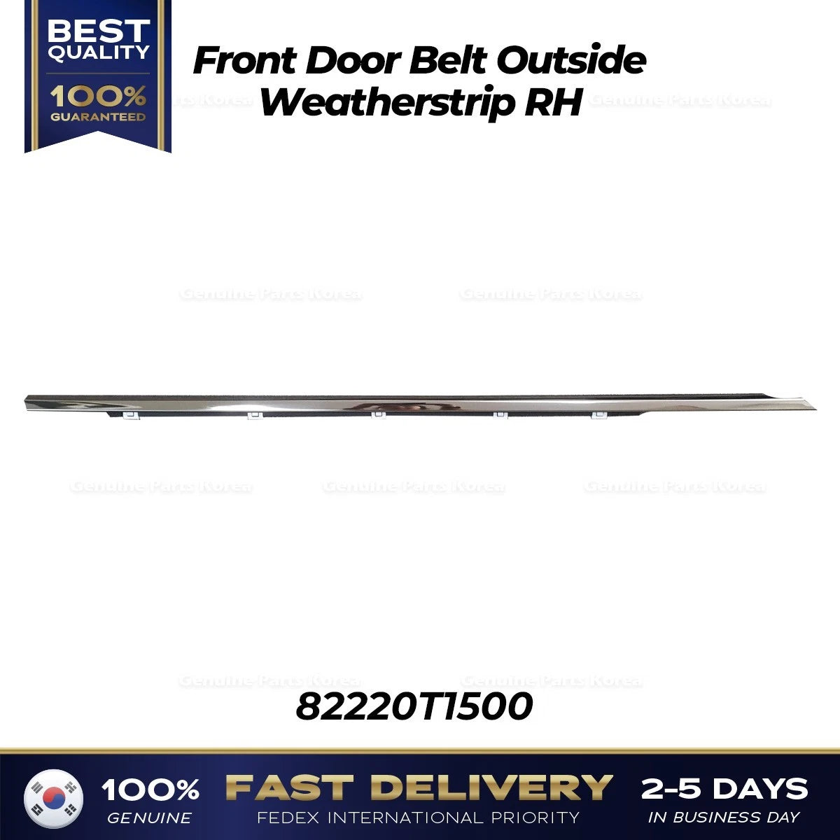 ⭐Genuine⭐ Front Door Belt Outside Weatherstrip RH 82220T1500 for Genesis G80