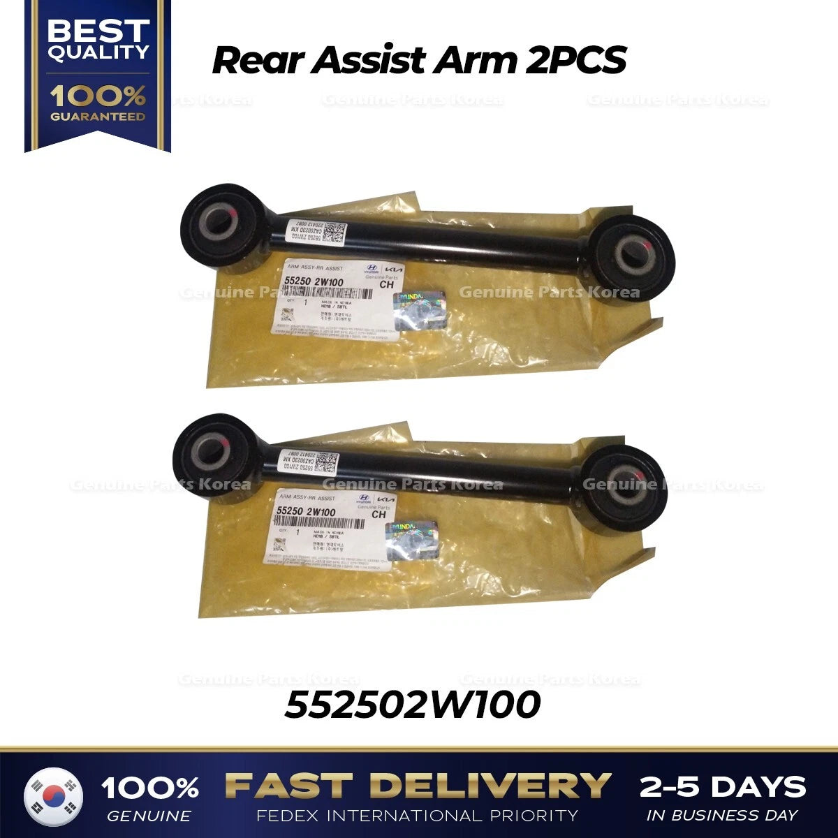 ⭐Genuine⭐ Rear Assist Arm 2PCS 552502W100 for Hyundai Santa Fe Maxcruz