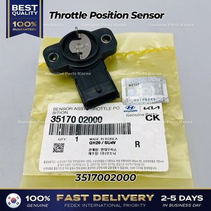 Genuine Throttle Position Sensor 3517002000 for Hyundai i10 Kia Picanto