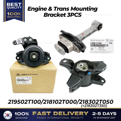 Genuine Engine & Trans Mounting 3PCS for Hyundai Sonata Kia Optima