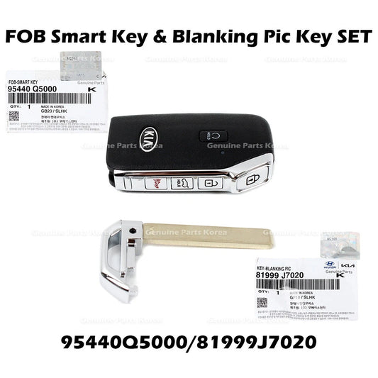 ⭐Genuine⭐ FOB Smart Key & Blanking Pic Key SET 95440Q5000 for Kia Seltos