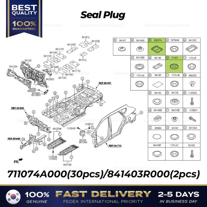 Genuine Seal Plug 711074A000 841403R000 for Hyundai Santa Fe Kia Cadenza