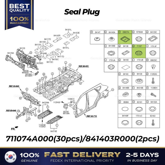 ⭐Genuine⭐ Seal Plug 711074A000 841403R000 for Hyundai Santa Fe Kia Cadenza
