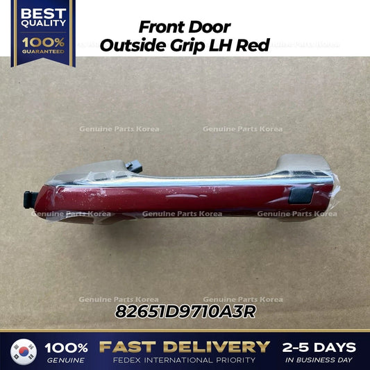 ⭐Genuine⭐ Front Door Outside Grip LH Red 82651D9710A3R for Kia Sportage