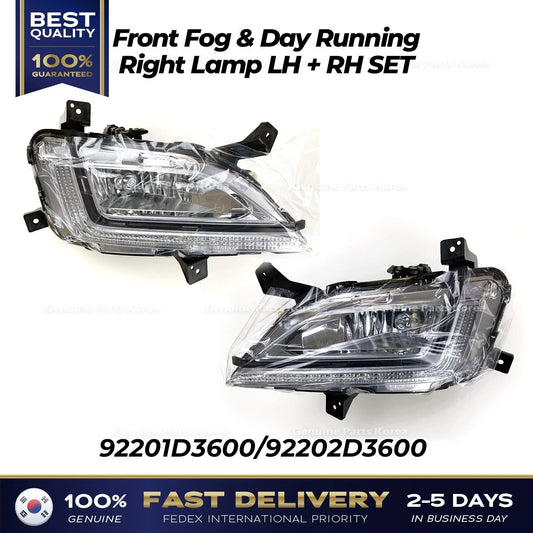 ⭐Genuine⭐ Front Fog & Day Running Right Lamp LH RH SET for Hyundai Tucson