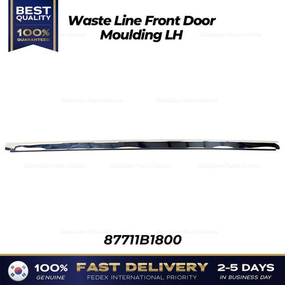 Genuine Waste Line Front Door Moulding LH 87711B1800 for Hyundai Genesis G80
