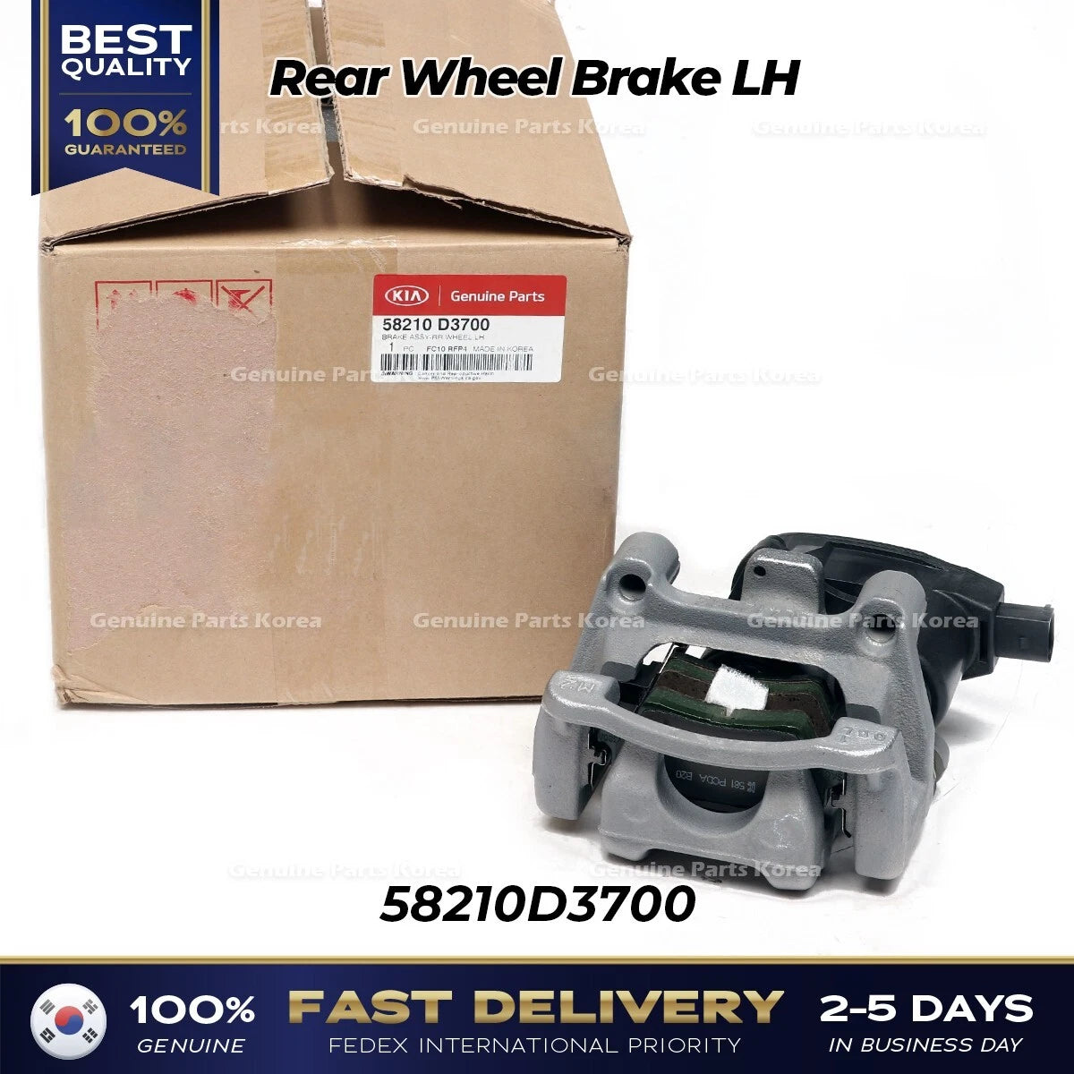 ⭐Genuine⭐ Rear Wheel Brake LH 58210D3700 for Kia Sportage