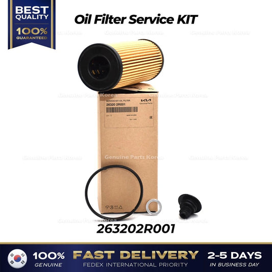 ⭐Genuine⭐ Oil Filter Service KIT 263202R001 for Hyundai Genesis GV70 Kia Sorento