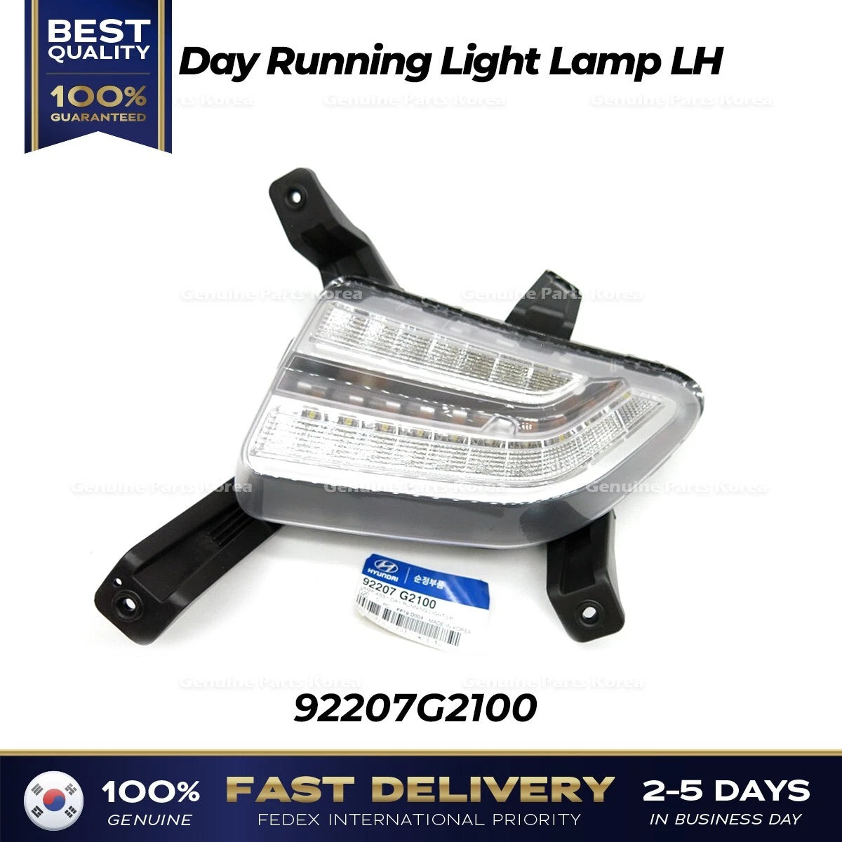 ⭐Genuine⭐ Day Running Light Lamp LH 92207G2100 for Hyundai Ioniq